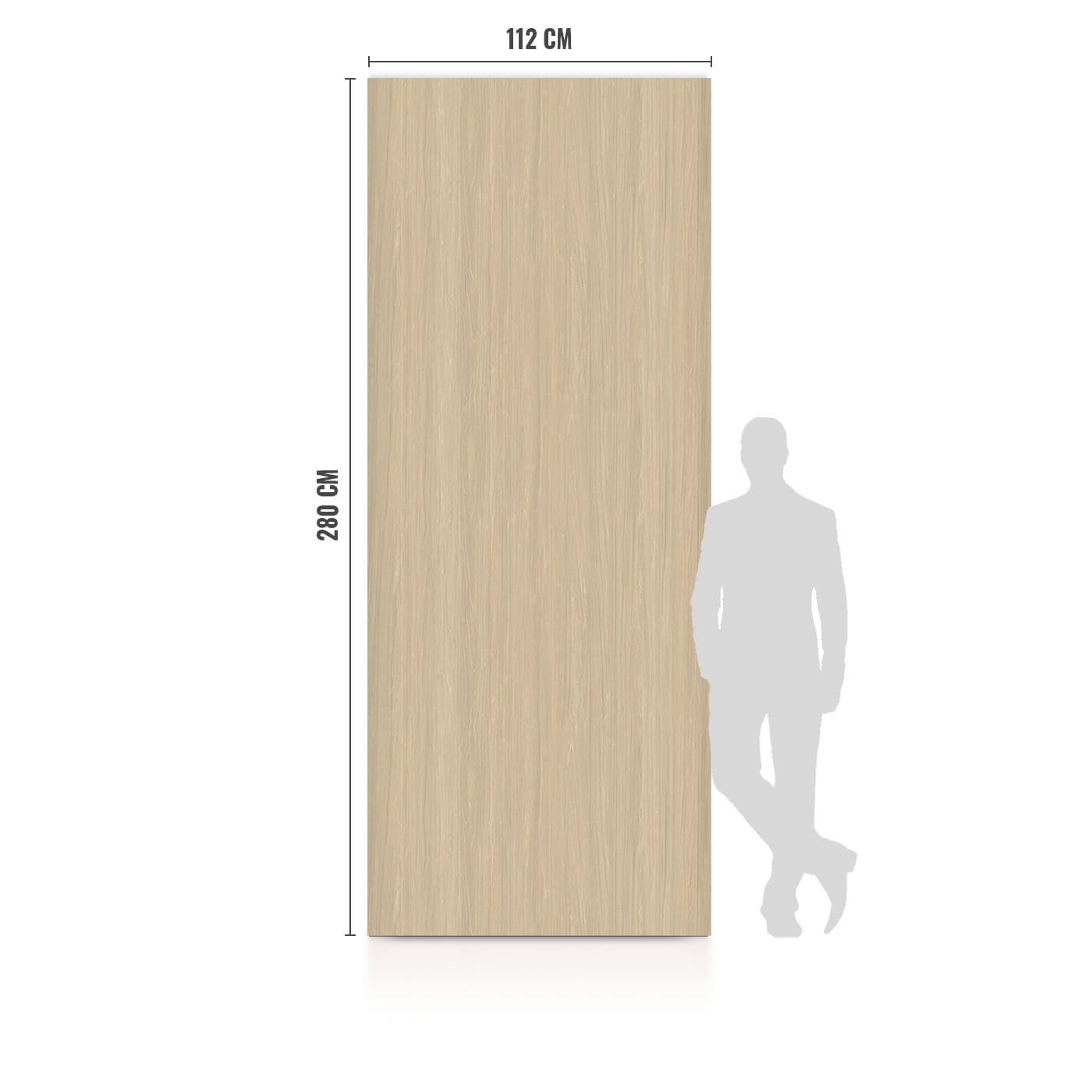 WPC Płyta Węglowa Light Wood Matowa 280x110 cm